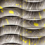 Abstract decorative paneling - seamless background waves decor N19