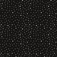Hand drawn seamless doodle pattern of stars and lightnings N3