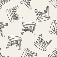 table doodle seamless pattern background N18