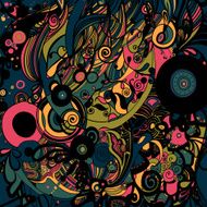 Multicolored patterns Stylish backgrounds with linear doodles scales diagonal wavy N3