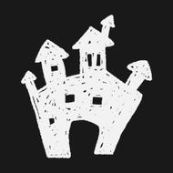 halloween castle doodle N8