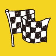 racing flag doodle N7