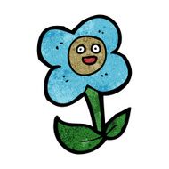 cartoon flower with face N53