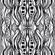 tribal abstract hand-drawn seamless pattern N27