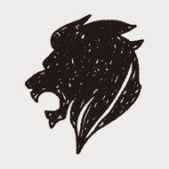 royal lion doodle N5