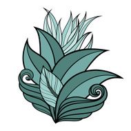 Vector Colored Floral Background N41
