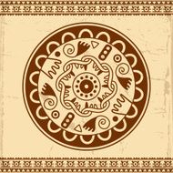Beautiful Mexican ethnic ornament N7