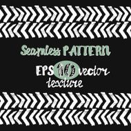 Seamless brush pen hand drawn doodle pattern Vector background N36