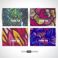 Abstract vector decorative banners set backgrounds N12