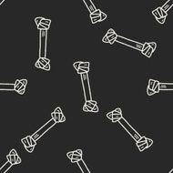 doodle dog food bone seamless pattern background N5