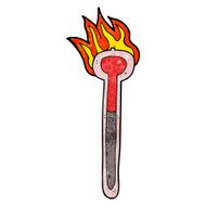cartoon hot thermometer N15