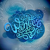 Winter hand lettering N9