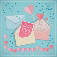 Valentine&#039;s day gift card Vector illustration N7