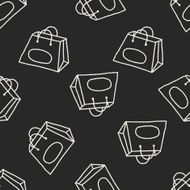 Doodle Bag seamless pattern background N3