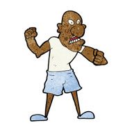cartoon violent man N32