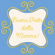 Italian doodle frame card in vector format N3