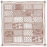 Ethnic background Abstract geometric pattern