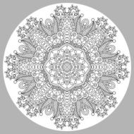 coloring book page for adults - zendala N21