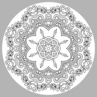 coloring book page for adults - zendala N22