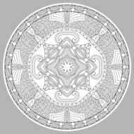coloring book page for adults - zendala N23