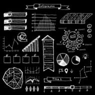 vector set of hand drawn doodle infographics N2