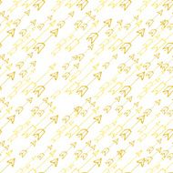 Hand-drawn yellow arrows on white background