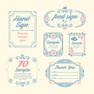 Label Vintage Design Labels infographic template