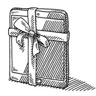 Gift Ribbon Tablet PC Drawing