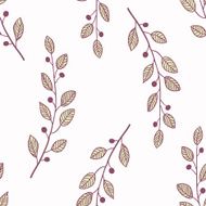 Seamless pattern background with branch