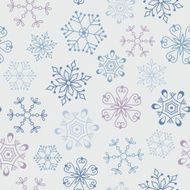 Seamless snowflakes