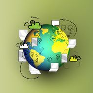 Doodle design vector concepts for cooperation N3