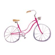 Pink retro bicycle