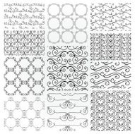 Hand Drawn Floral Seamless Patterns N4