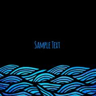 Wave background vector illustration N16
