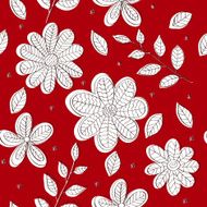 Seamless doodle floral pattern N5