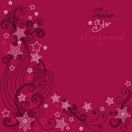 vector red star pattern