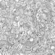 Seamless pattern with beauty and cosmetics N2
