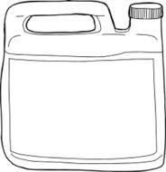 Outlined Soap Container