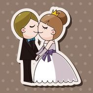 wedding couple theme elements vector eps N79
