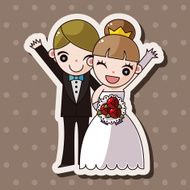 wedding couple theme elements vector eps N80