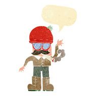 cartoon man smoking pot with speech bubble N11
