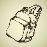 Backpack Vector drawing