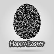 easter egg decorated with doodles N10