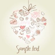 Valentine heart greeting card N2