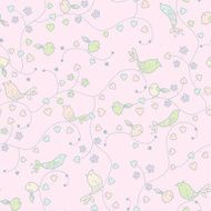 romantic doodle pattern
