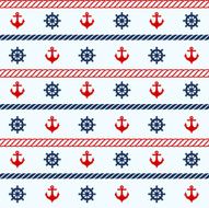 Seamless pattern with nautical elements N8