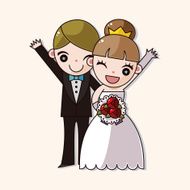 wedding couple theme elements vector eps N81