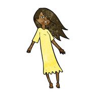 cartoon ghost like girl N14