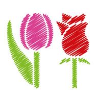 handwriting flower pictures