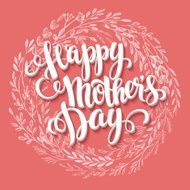 Happy Mothers Day Hand-drawn card Vector illustration N3